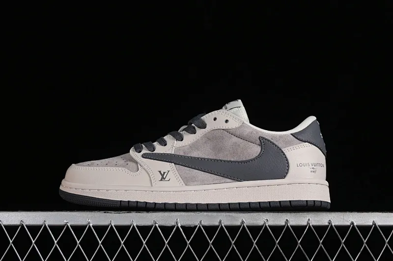 All categories Air Jordan Jordan series basketball shoes Air Jordan 1 Low High-end customized low-top sneakers Travis Scott x Fragment Design x Jordan Air Jordan 1 Low OG SP AJ1 Joe 1LV joint Muyun Gray low-top cultural casual sneakers LX1988-102
